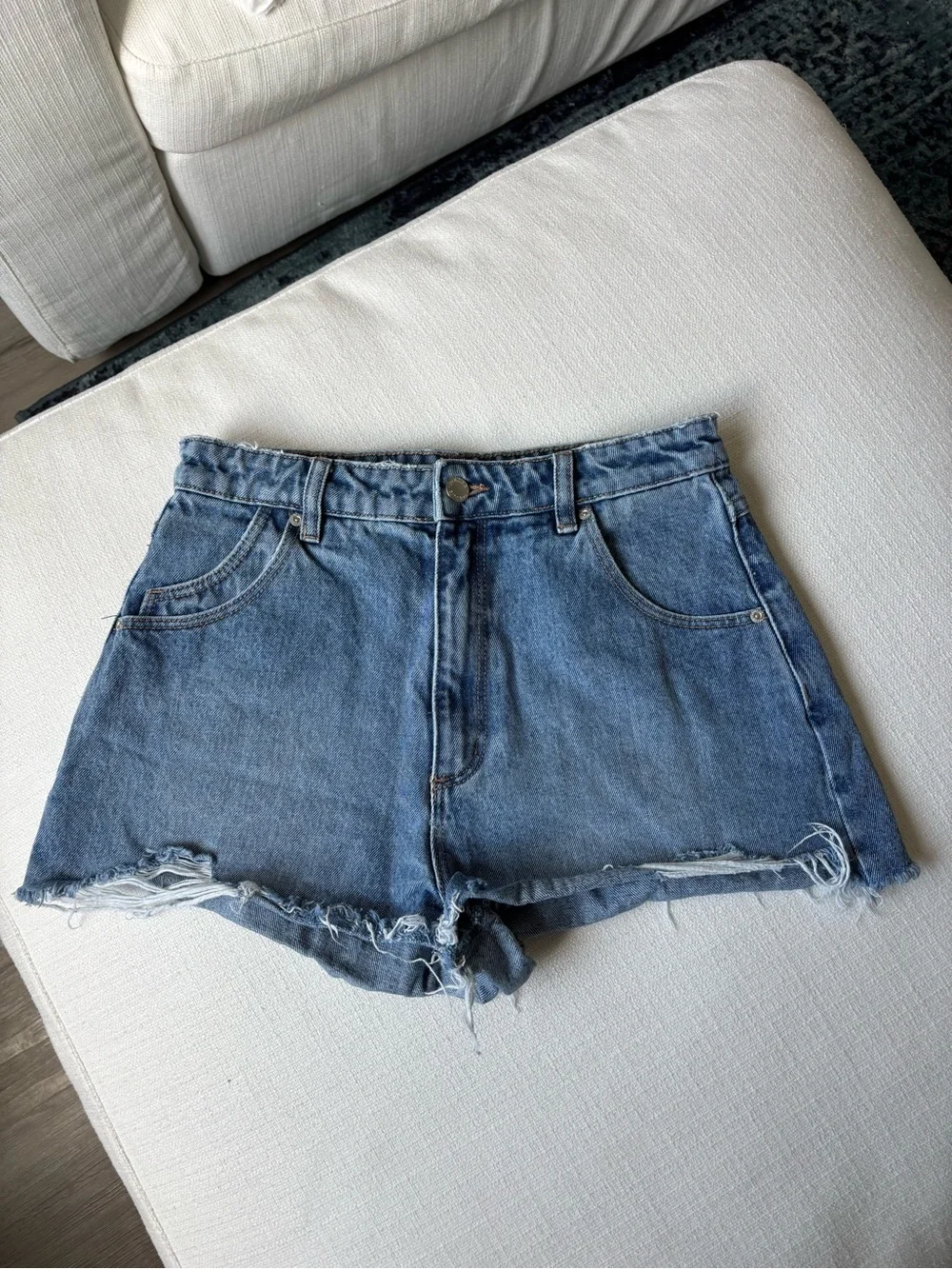 Rolla's denim duster shorts